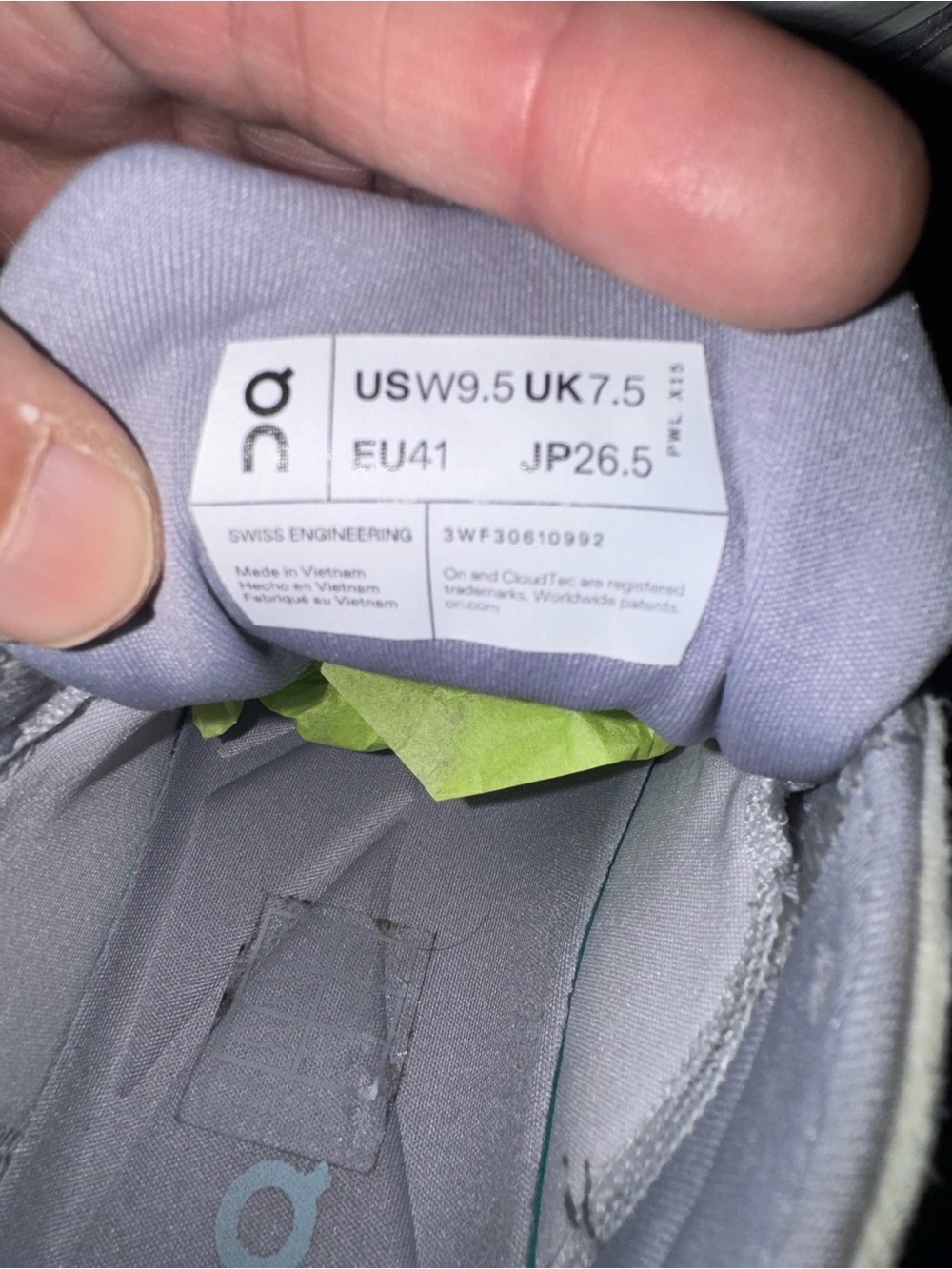 On Running Kids Sneakers in Light Gray and White - Picture 9 of 13